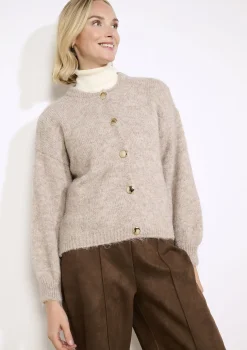 LolaLiza Fijngebreide cardigan met knopen- Truien En Cardigans
