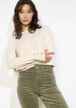 LolaLiza Fijngebreide trui met knopen- Truien En Cardigans