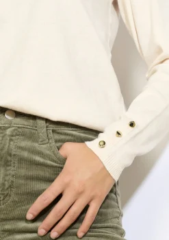 LolaLiza Fijngebreide trui met knopen- Truien En Cardigans