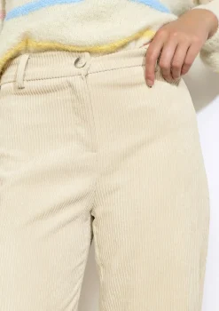 LolaLiza Flared broek in ribfluweel- Broeken