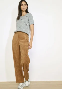 LolaLiza Flared broek in ribfluweel- Broeken