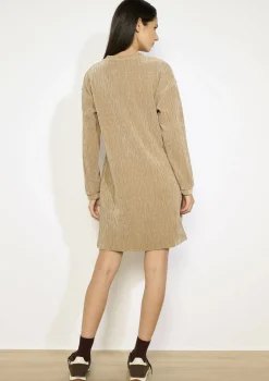 LolaLiza Fluwelen sweaterjurk met kreuktextuur- Jurken