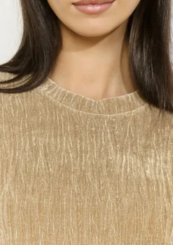 LolaLiza Fluwelen sweaterjurk met kreuktextuur- Jurken