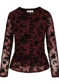 LolaLiza Fluwelen top met bloemenprint- Tops En T-Shirts