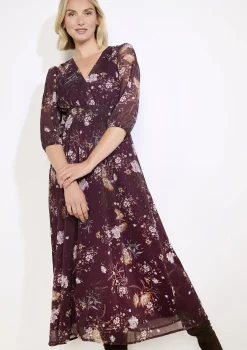 LolaLiza Gebloemde midi-jurk- Jurken