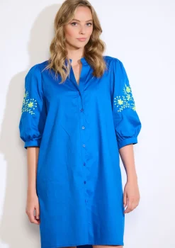 LolaLiza Geborduurde overhemdjurk- Jurken