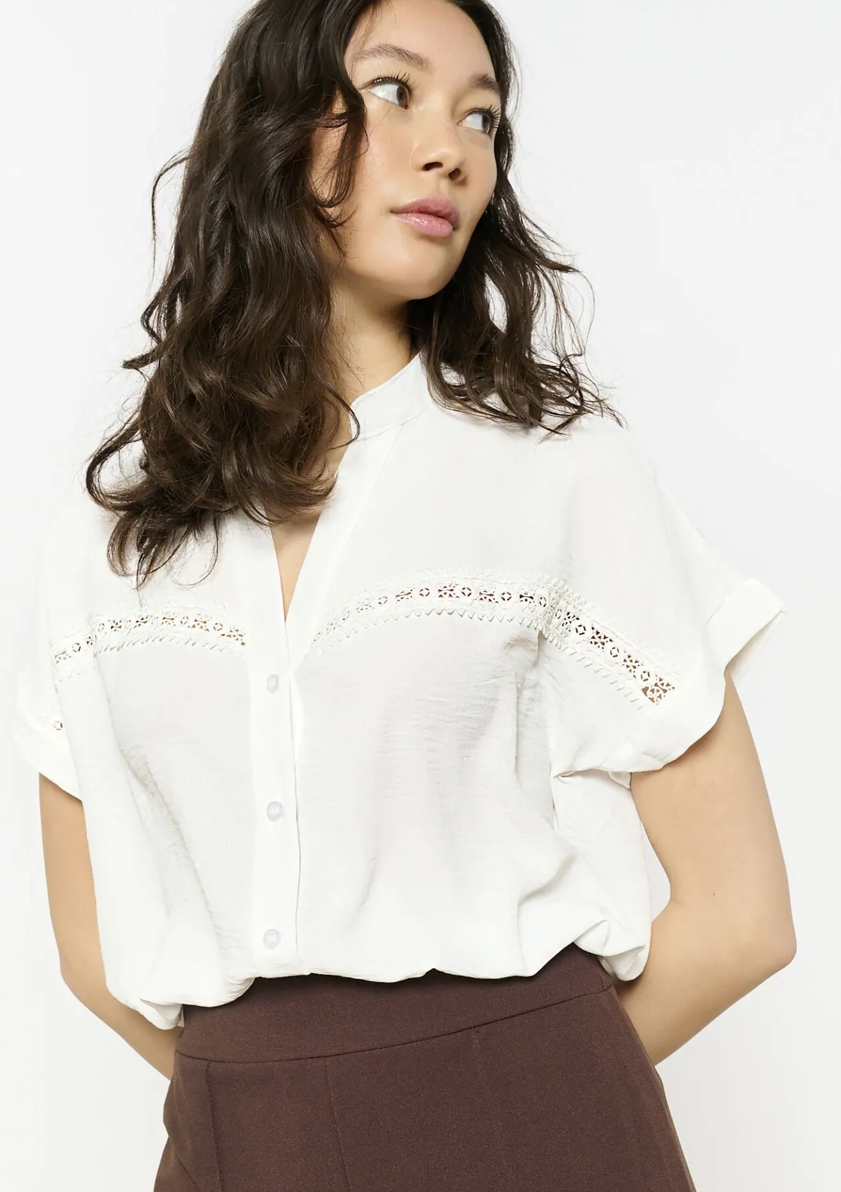 LolaLiza Geborduurde soepele blouse- Blouses En Hemden