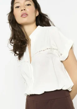 LolaLiza Geborduurde soepele blouse- Blouses En Hemden
