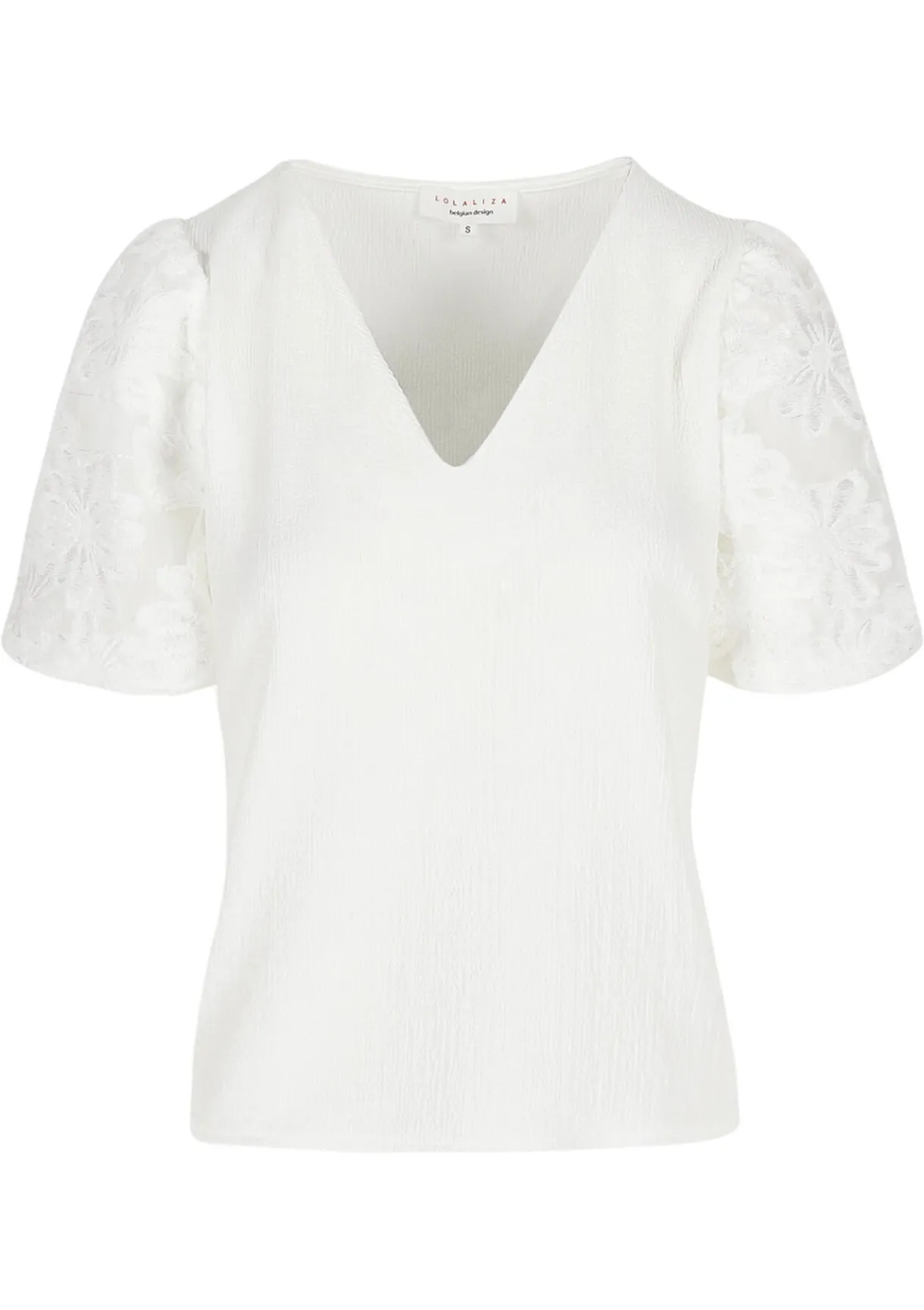 LolaLiza Geborduurde top met textuur- Tops En T-Shirts