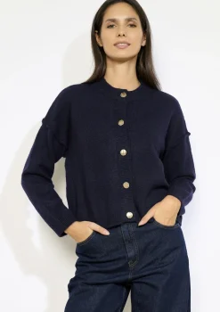 LolaLiza Gebreid vest met knopen- Truien En Cardigans