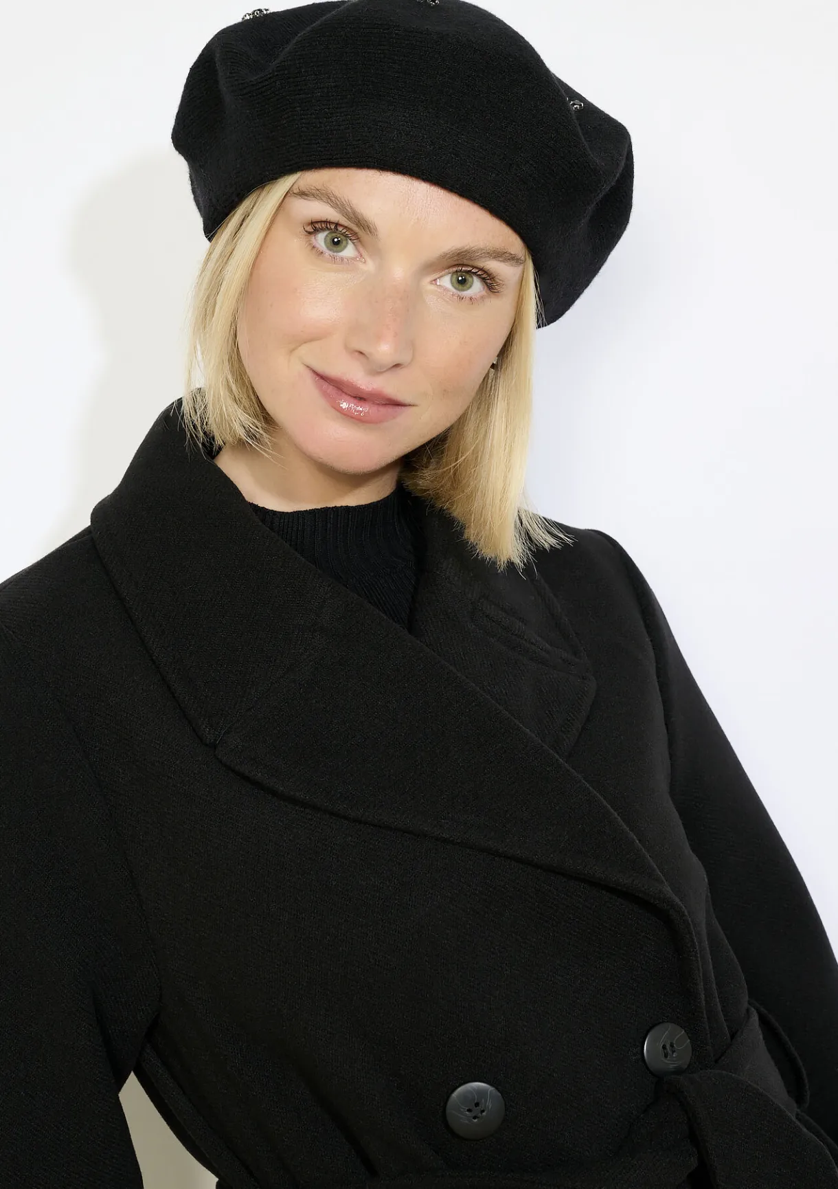 LolaLiza Gebreide baret met sierdetails- Accessoires