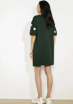 LolaLiza Gebreide bloemen sweaterjurk- Jurken