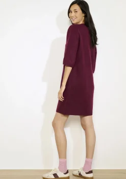 LolaLiza gebreide jurk met bloemenborduursel- Jurken