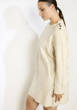 LolaLiza Gebreide jurk met hartknopen- Jurken