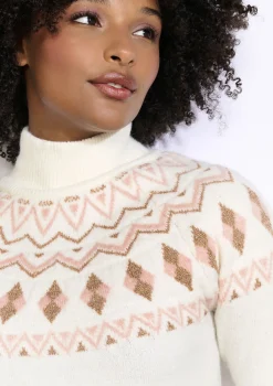 LolaLiza Gebreide jurk met jacquardmotief- Jurken