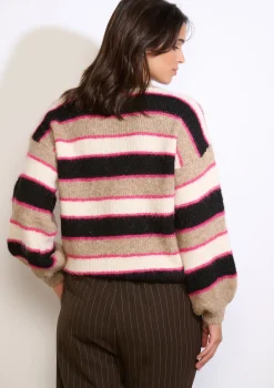 LolaLiza Gebreide streepentrui- Truien En Cardigans