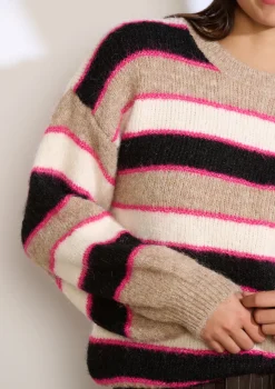 LolaLiza Gebreide streepentrui- Truien En Cardigans