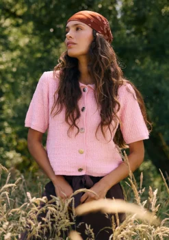 LolaLiza Gebreide top met knopen- Tops En T-Shirts