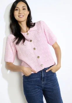 LolaLiza Gebreide top met knopen- Tops En T-Shirts