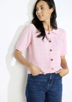 LolaLiza Gebreide top met knopen- Tops En T-Shirts