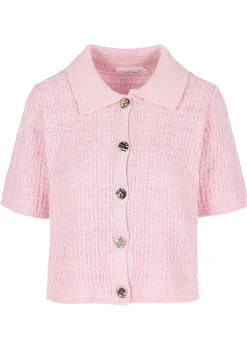 LolaLiza Gebreide top met knopen- Tops En T-Shirts