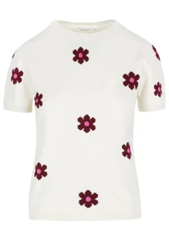 LolaLiza Gebreide trui met bloemenprint- Truien En Cardigans