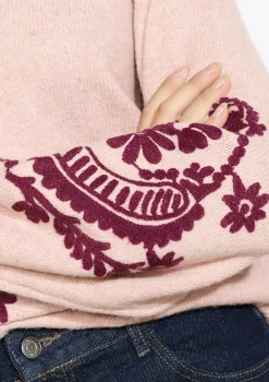 LolaLiza Gebreide trui met borduursel- Truien En Cardigans