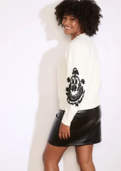 LolaLiza Gebreide trui met borduursel- Truien En Cardigans