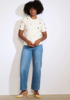 LolaLiza Gebreide trui met fruitmotief- Truien En Cardigans