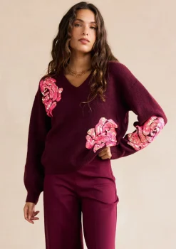 LolaLiza Gebreide trui met V-hals- Truien En Cardigans