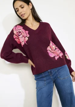 LolaLiza Gebreide trui met V-hals- Truien En Cardigans