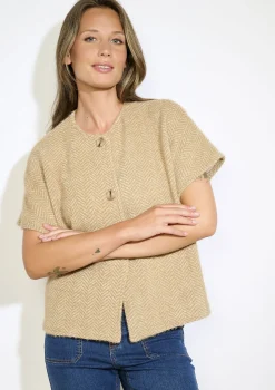 LolaLiza Gebreide vest met knopen- Truien En Cardigans