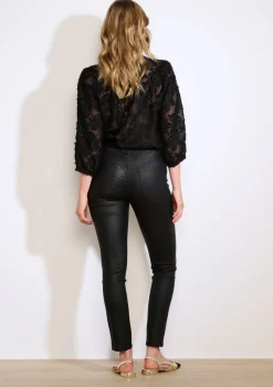 LolaLiza Gecoate broek met hoge taille- Broeken