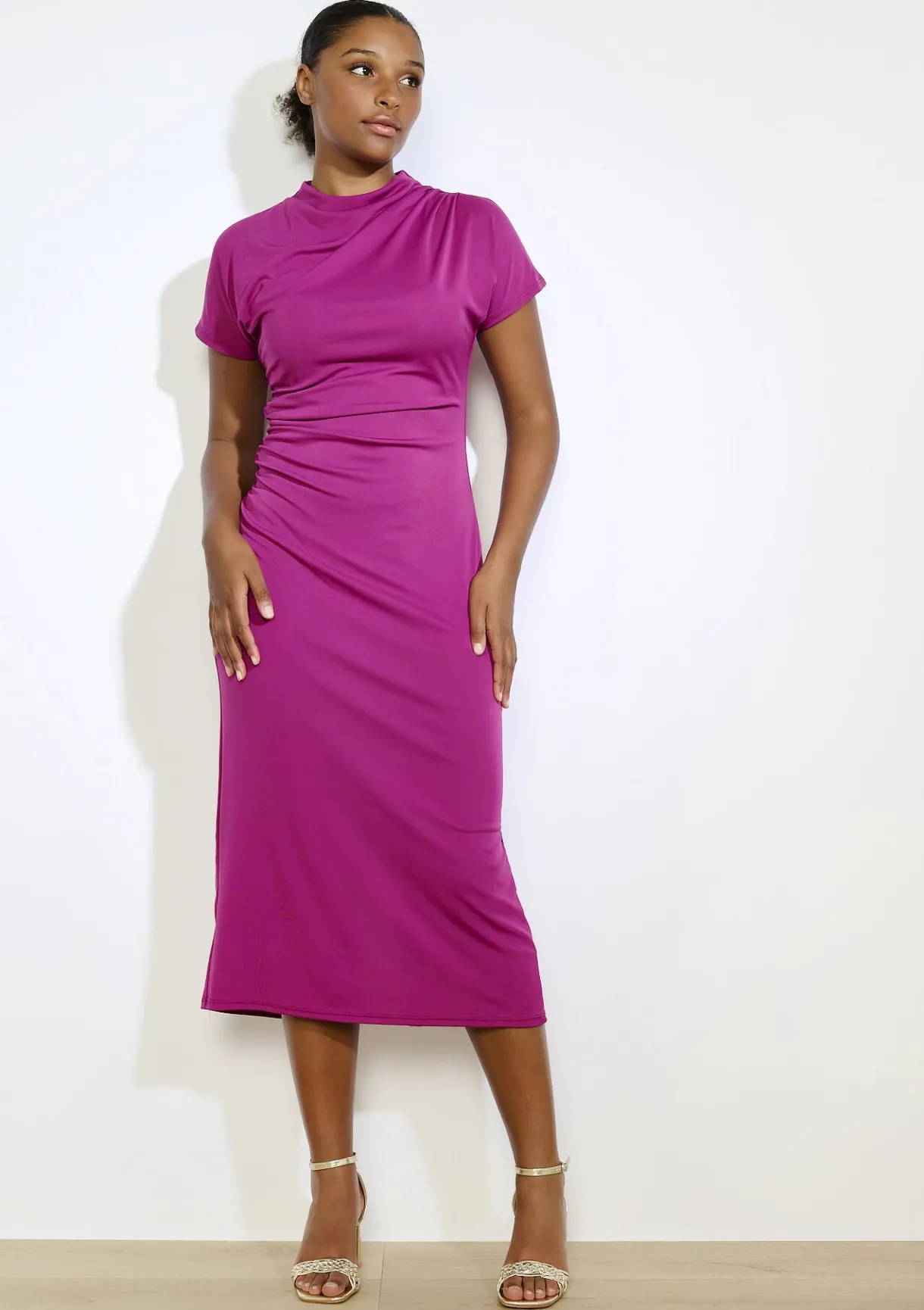 LolaLiza Gedrapeerde maxi-jurk- Jurken