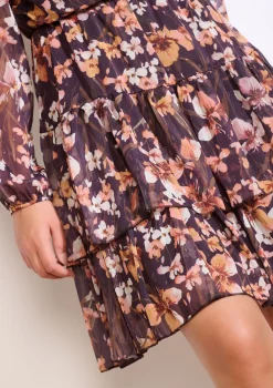 LolaLiza Gelaagde korte wikkeljurk- Jurken