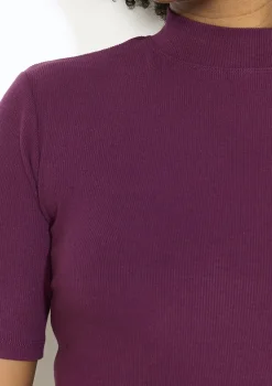 LolaLiza Geribbeld T-shirt met korte mouwen- Tops En T-Shirts