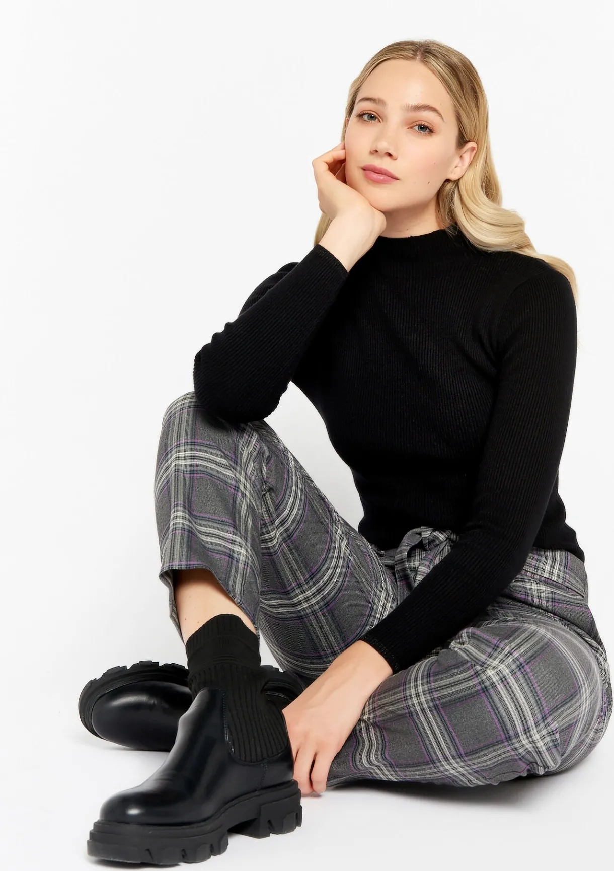 LolaLiza Geribbelde coltrui- Truien En Cardigans