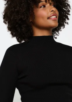 LolaLiza Geribbelde trui met mock neck- Truien En Cardigans