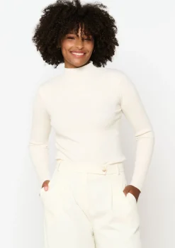 LolaLiza Geribbelde trui met mock neck- Truien En Cardigans