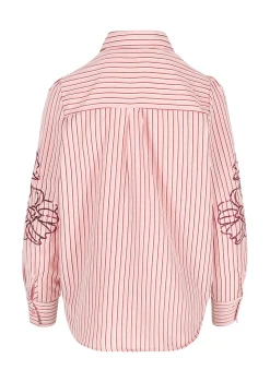 LolaLiza Gestreept hemd met borduursel- Blouses En Hemden