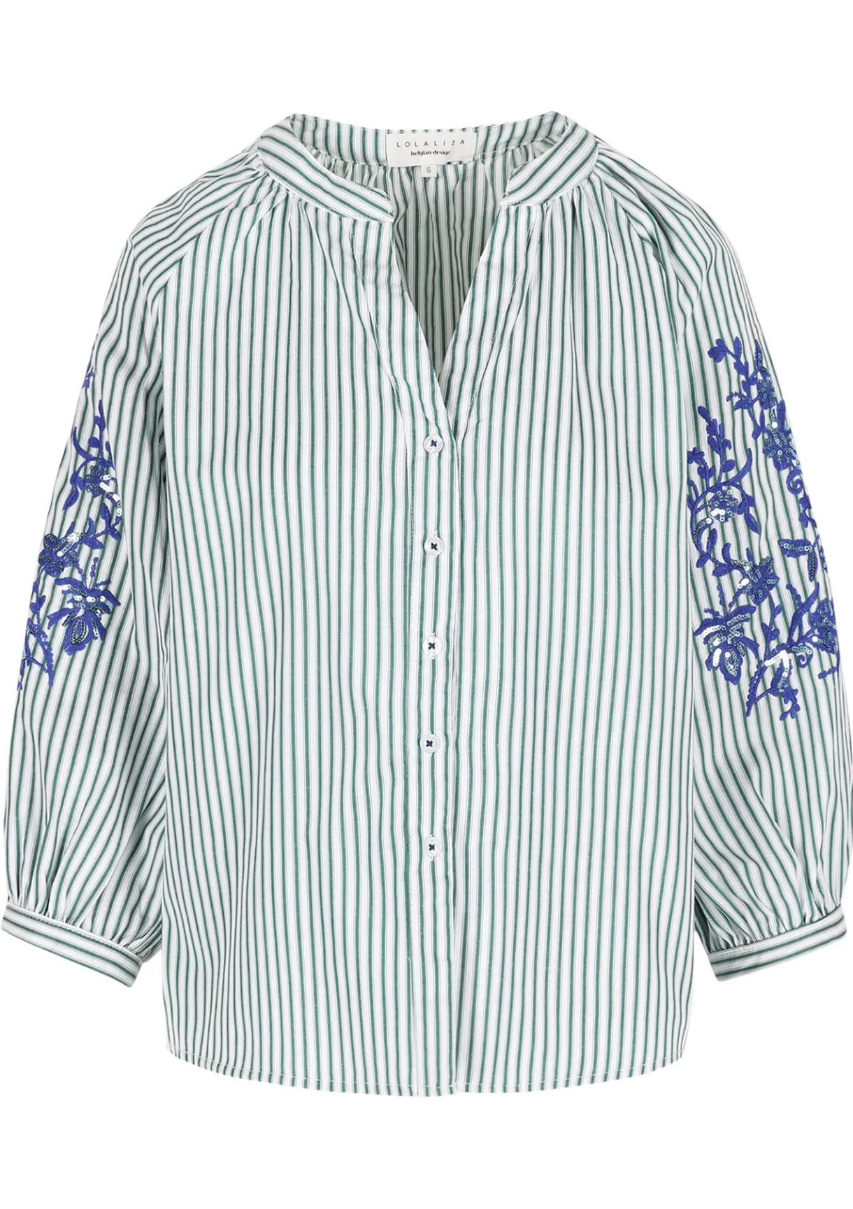 LolaLiza Gestreept hemd met pailletten- Blouses En Hemden