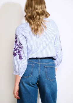 LolaLiza Gestreept hemd met pailletten- Blouses En Hemden