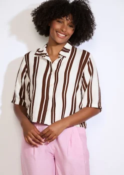 LolaLiza Gestreept soepel hemd- Blouses En Hemden