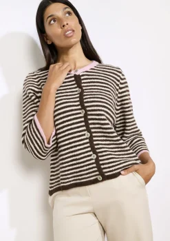 LolaLiza Gestreept vest met 3/4 mouw- Truien En Cardigans