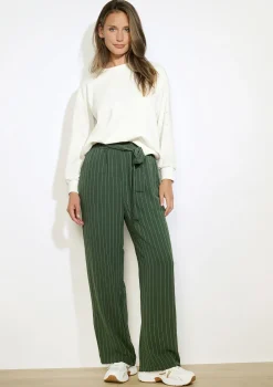 LolaLiza Gestreepte broek met hoge taille- Broeken