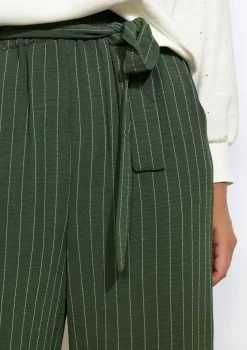 LolaLiza Gestreepte broek met hoge taille- Broeken