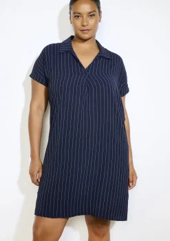 LolaLiza Gestreepte overhemdjurk- Jurken