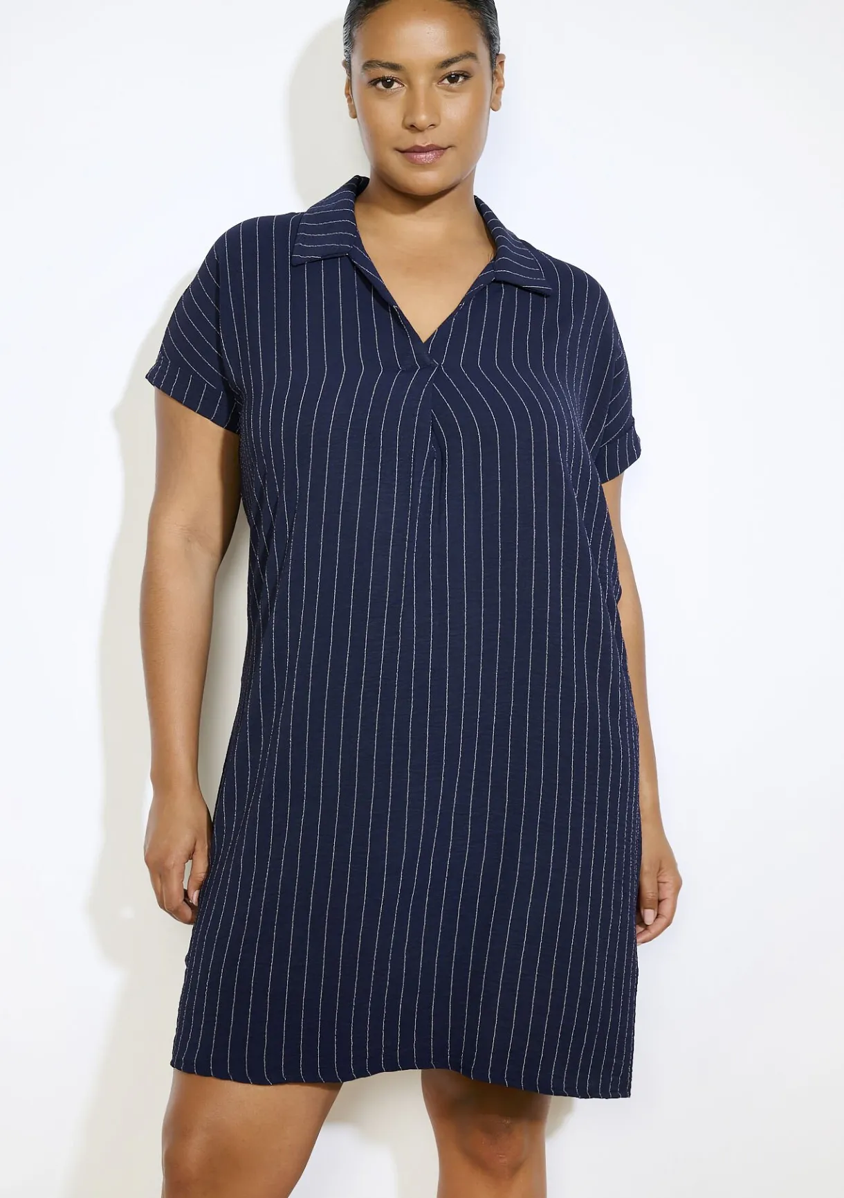 LolaLiza Gestreepte overhemdjurk- Jurken