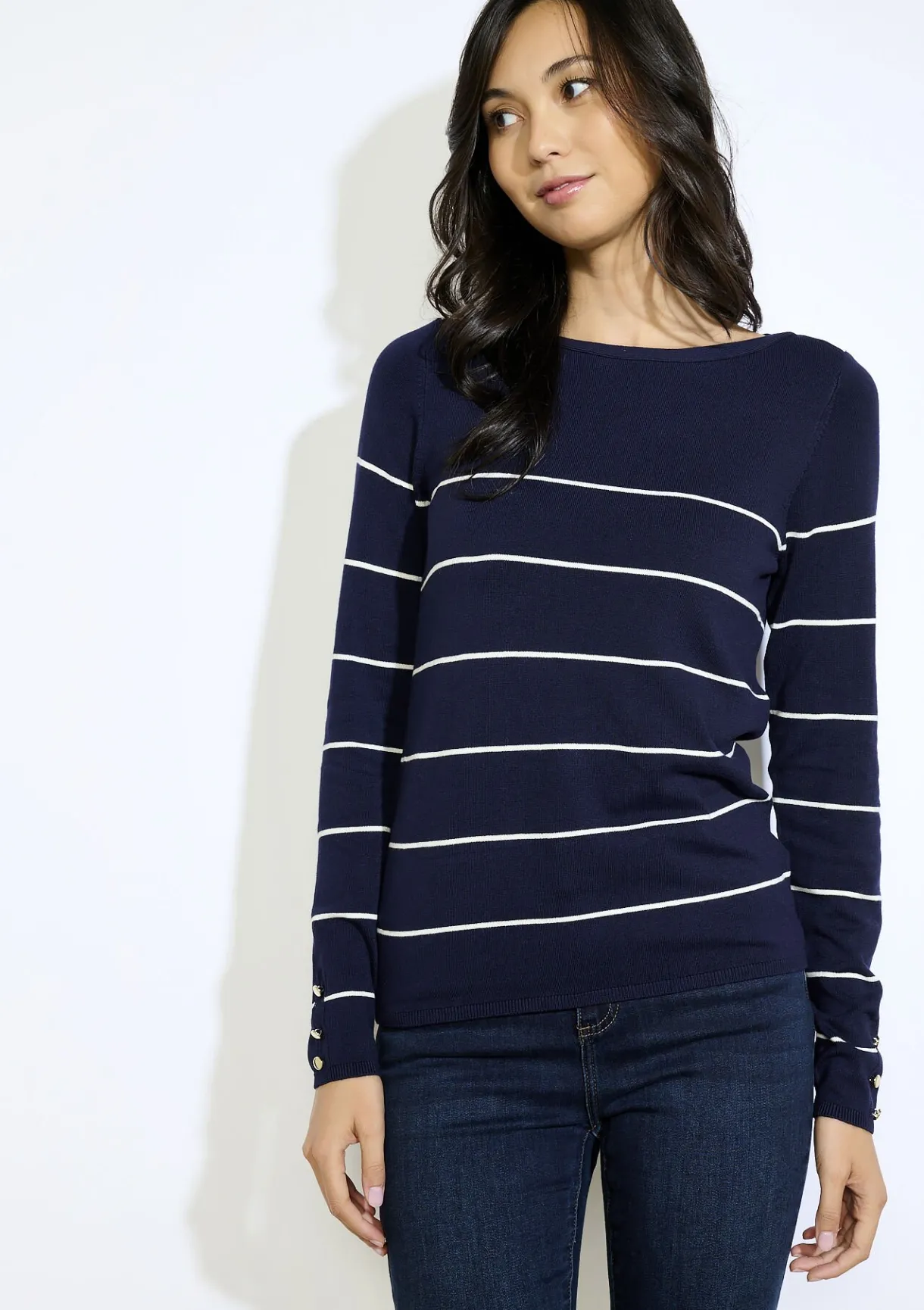 LolaLiza Gestreepte trui lange mouwen- Truien En Cardigans