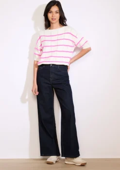 LolaLiza Gestreepte trui met korte mouwen- Truien En Cardigans